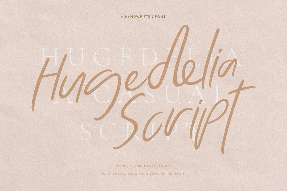 Hugedelia - Warm Script Font