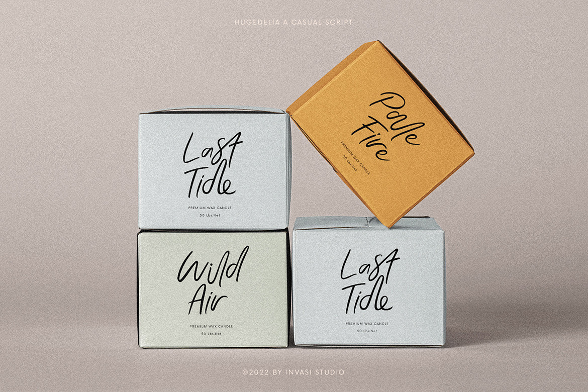 Hugedelia - Warm Script Font Hugedelia - Warm Script Font