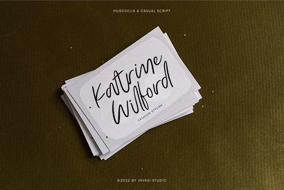 Hugedelia - Warm Script Font Hugedelia - Warm Script Font