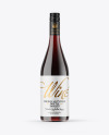 Clear Glass Red Wine Bottle Mockup Clear Glass Red Wine Bottle Mockup
