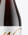 Clear Glass Red Wine Bottle Mockup Clear Glass Red Wine Bottle Mockup