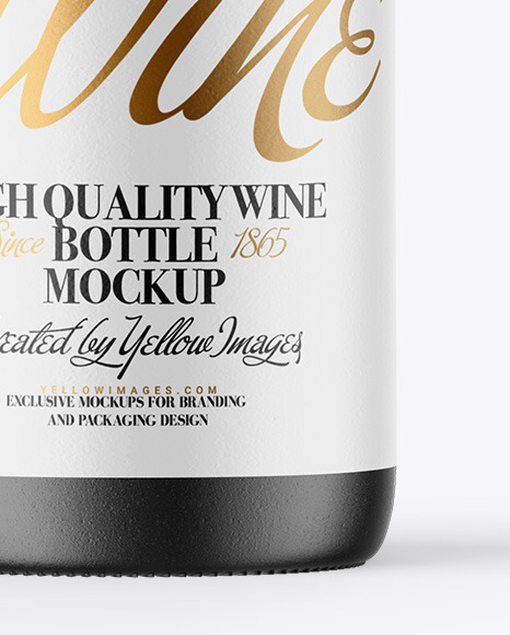 Ceramic Wine Bottle Mockup