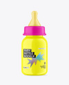 Glossy Baby Bottle Mockup Glossy Baby Bottle Mockup
