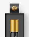 Matte Cosmetic Roller Bottle In Box Mockup