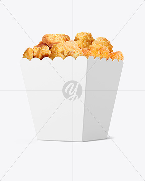 Paper Bucket W/ Chicken Mockup