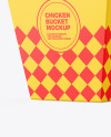 Paper Bucket W/ Chicken Mockup