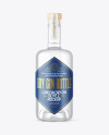 Dry Gin Bottle with Wooden Cap Mockup