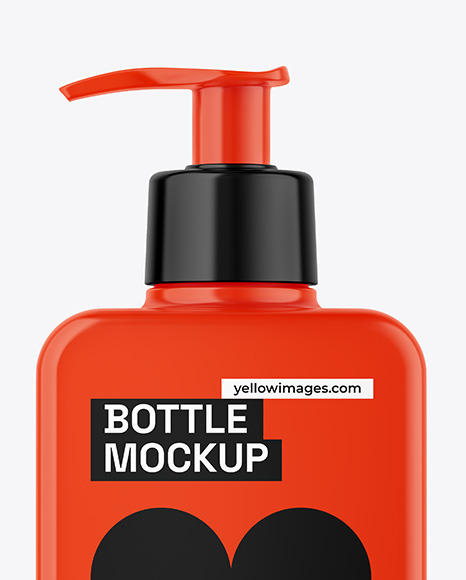 Glossy Bottle Mockup Glossy Bottle Mockup