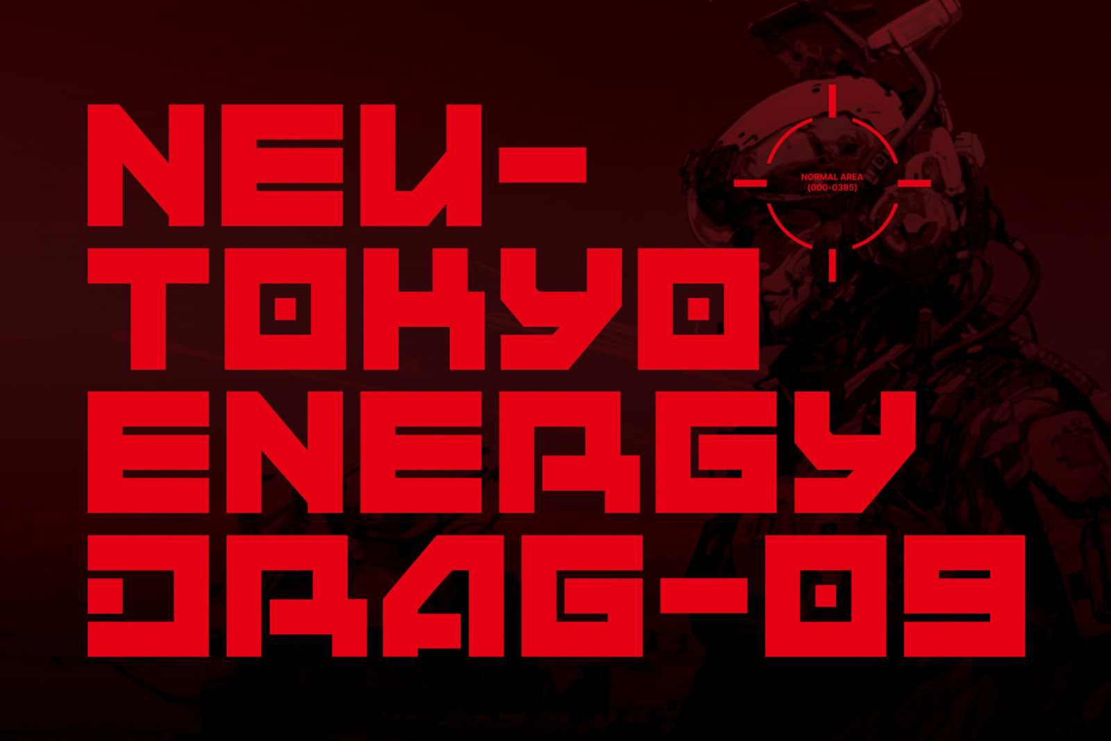 ANDMOREY - Futuristic Cyberpunk Sci-Fi Robot Moder Display Font