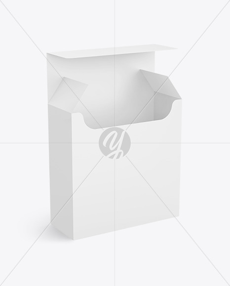 Opened Paper Box Mockup