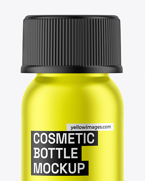 Metallic Cosmetic Bottle Mockup