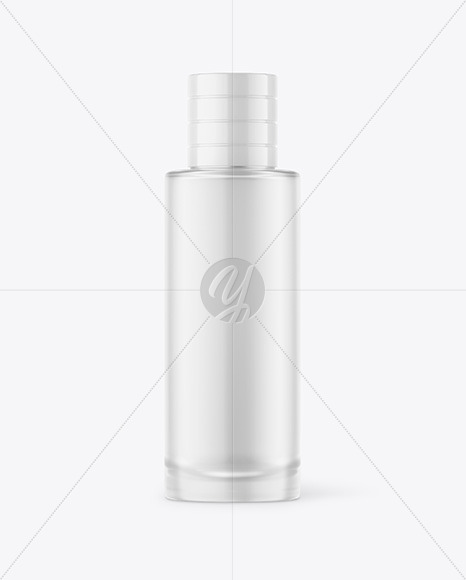 Frosted Glass Perfume Bottle Mockup