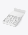 Opened Box With Dragee Mockup
