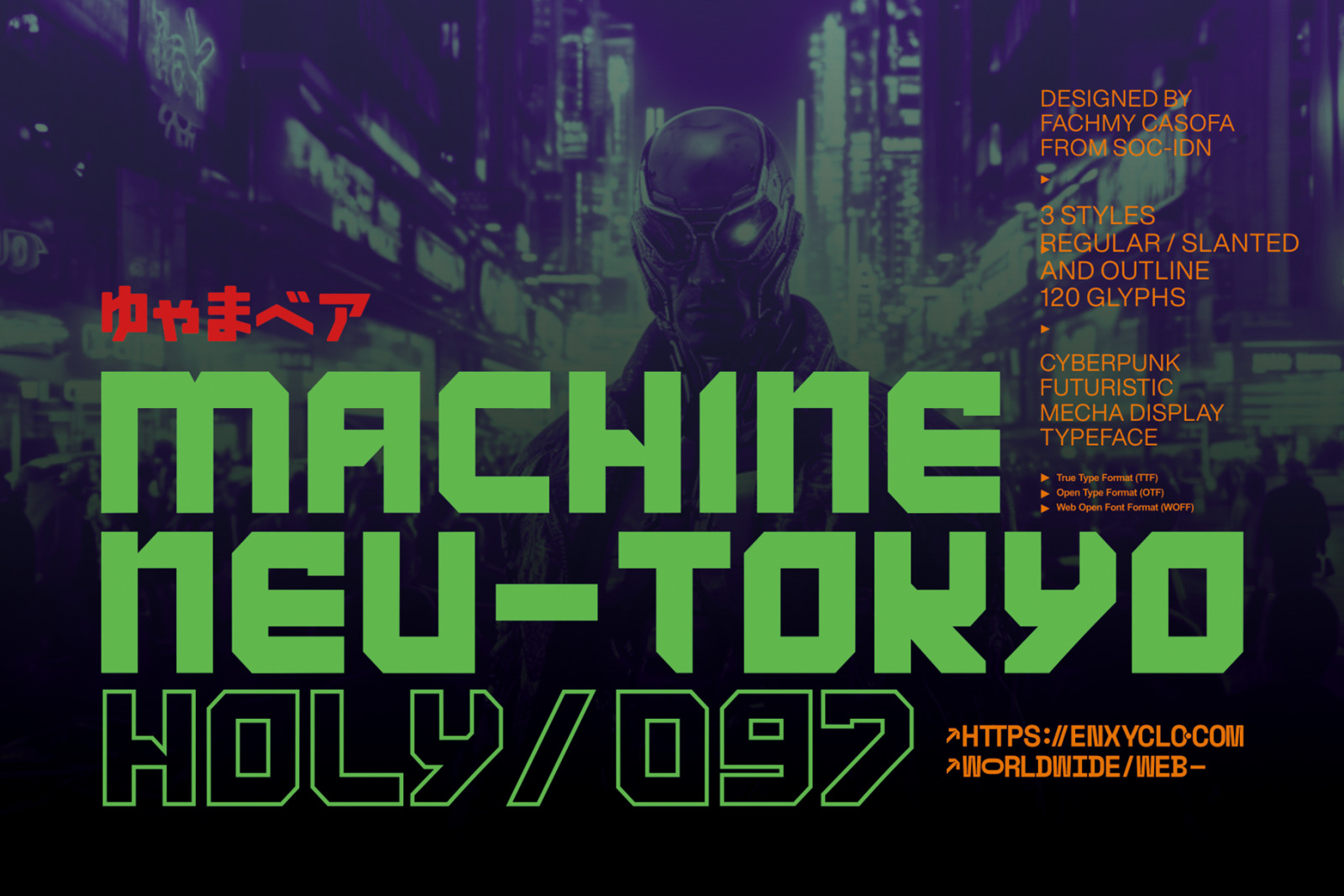 KARIXBY - Futuristic Cyberpunk Sci-Fi Modern Display Font