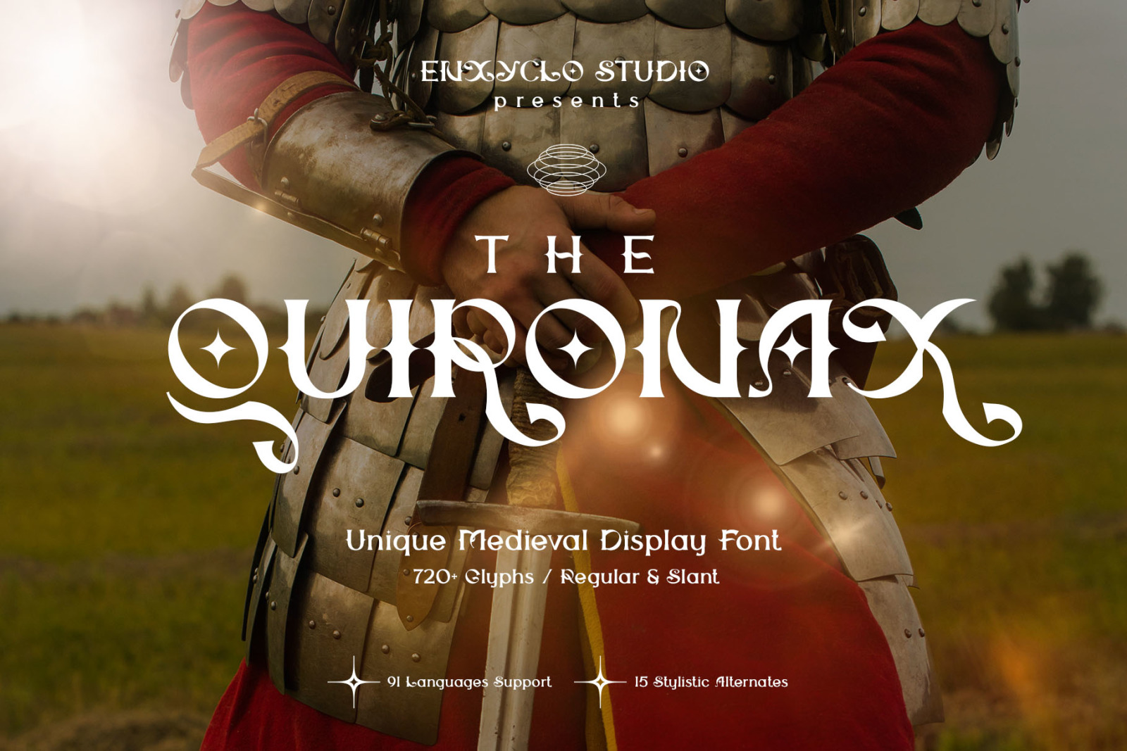 THE QUIRONAX - Medieval Kingdom Unique Display Font