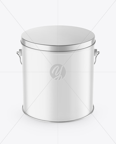 Matte Popcorn Tin Bucket Mockup