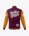 Men's Bomber Jacket Mockup - Back View