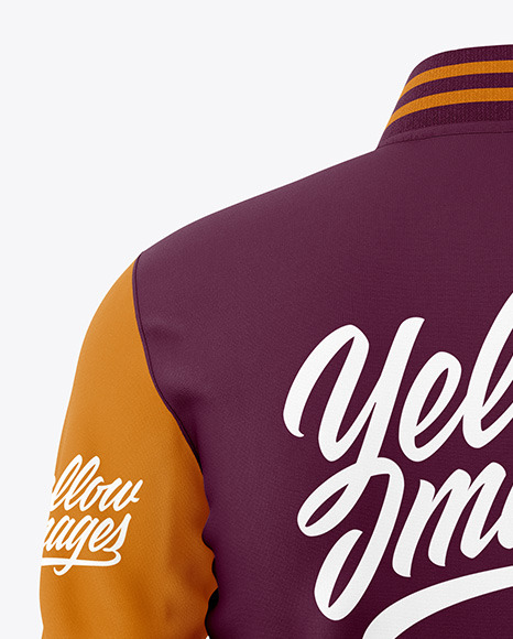 Men's Bomber Jacket Mockup - Back View