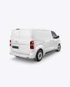 Panel Van Mockup - Back Half Side View