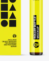Amber Cosmetic Roller Bottle w/ Box Mockup
