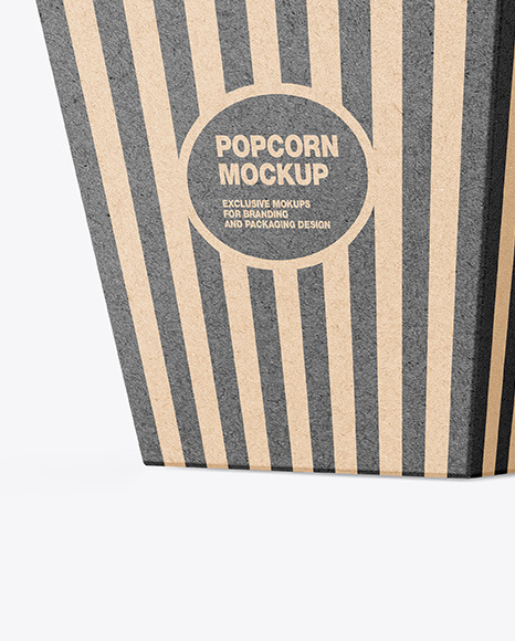 Kraft Popcorn Bag Mockup