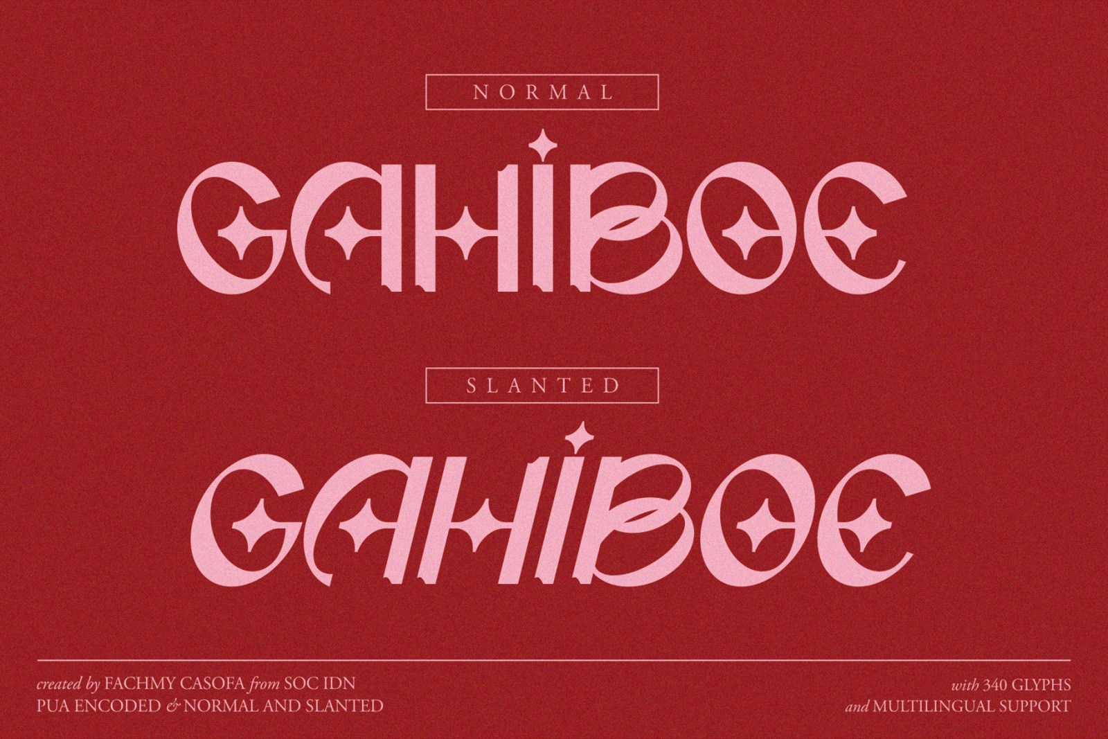 Gahiboe - Unique Boho Retro Font Gahiboe - Unique Boho Retro Font