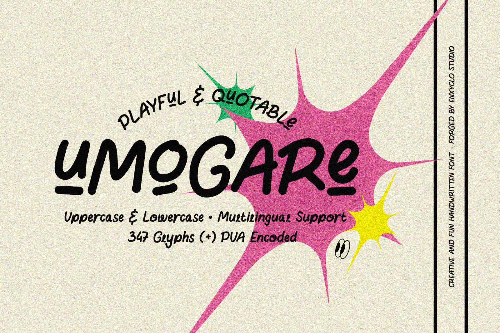 UMOGARE - Playful Fun Kids & Quotable Font UMOGARE - Playful Fun Kids & Quotable Font