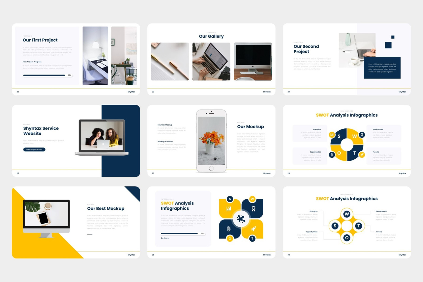 Shyntax - Corporate Business Agency Google Slides Template