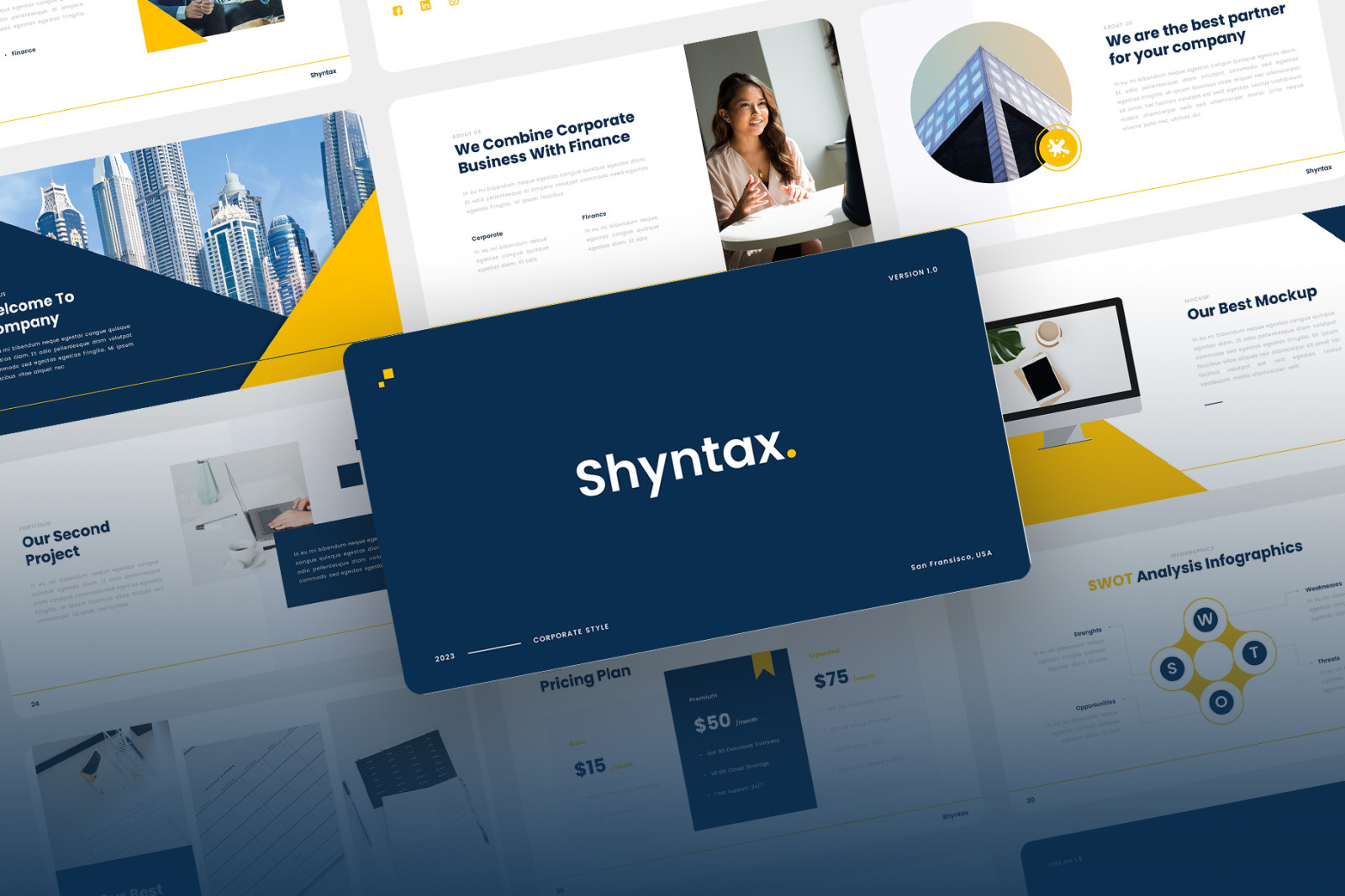 Shyntax - Corporate Business Agency PowerPoint Template