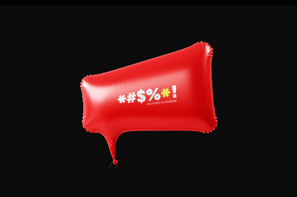 Speech Bubble Balloon Mockup Speech Bubble Balloon Mockup