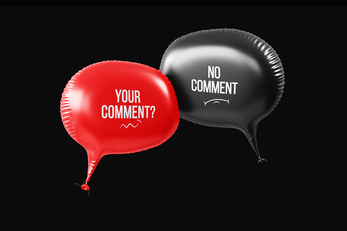 Speech Bubble Balloon Mockup Speech Bubble Balloon Mockup