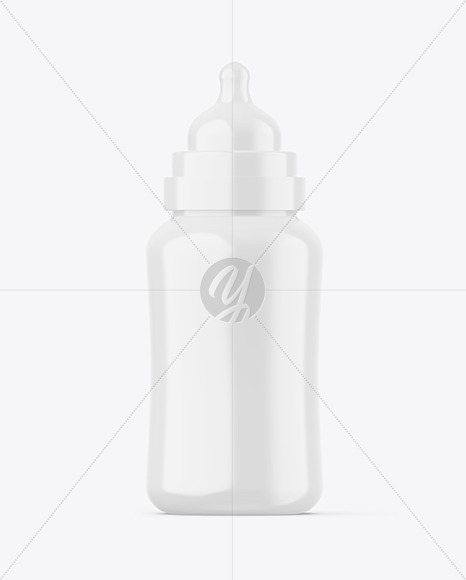 Glossy Baby Bottle Mockup