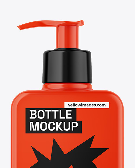 Glossy Bottle Mockup Glossy Bottle Mockup