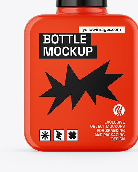 Glossy Bottle Mockup