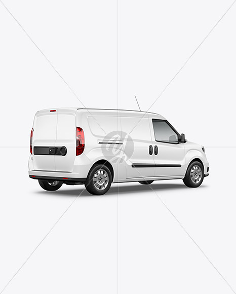 Panel Van Mockup - Half Side View