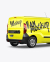 Panel Van Mockup - Half Side View