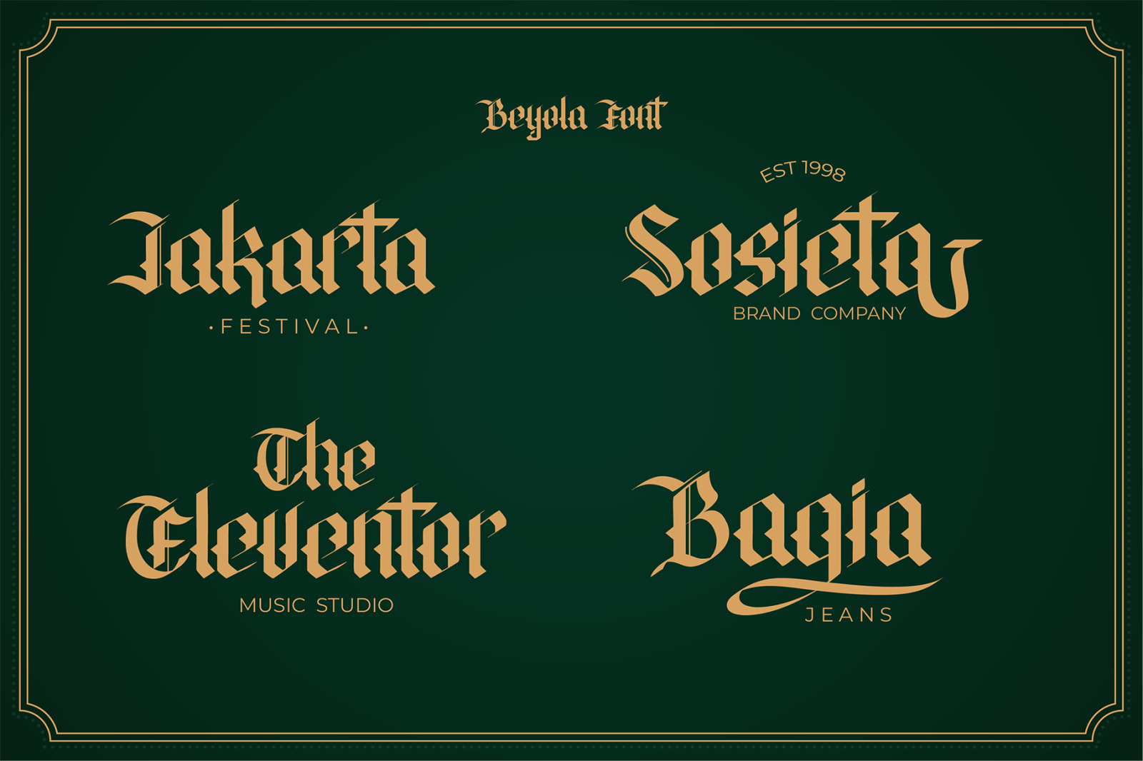 Beyola Blackletter Font Beyola Blackletter Font