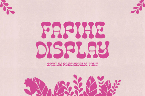 Fapihe Display Font - Modern retro