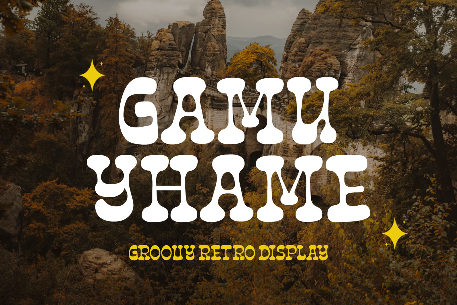 Gamu Yhame Groovy Font