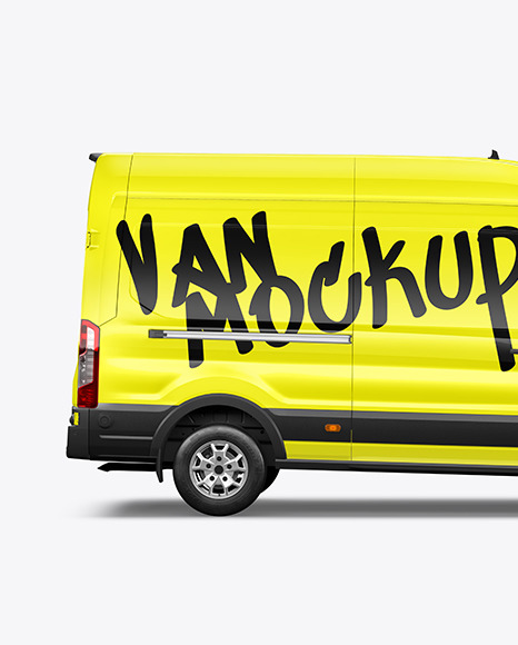 Panel Van Mockup - Side View