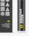 Clear Glass Cosmetic Roller Bottle w/ Box Mockup