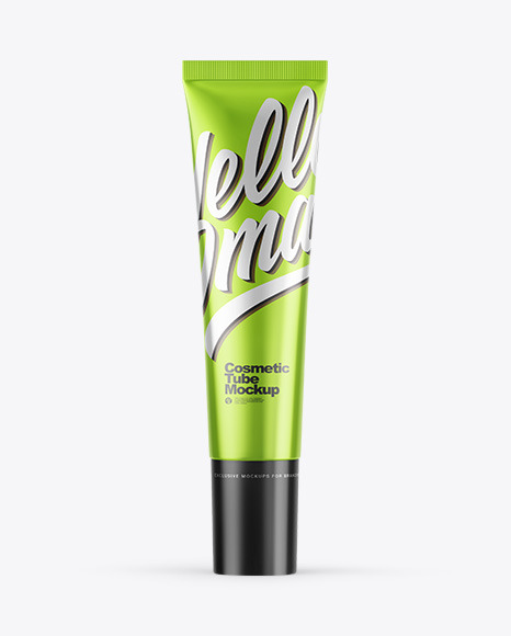 Metallic Cosmetic Tube Mockup