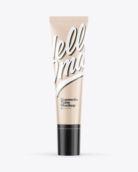 Glossy Cosmetic Tube Mockup