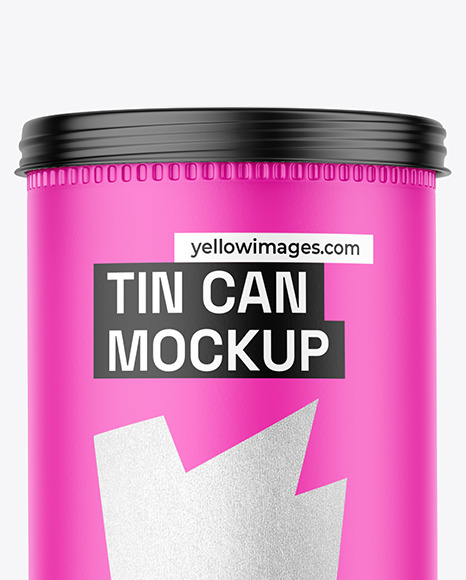 Matte Tin Can Mockup