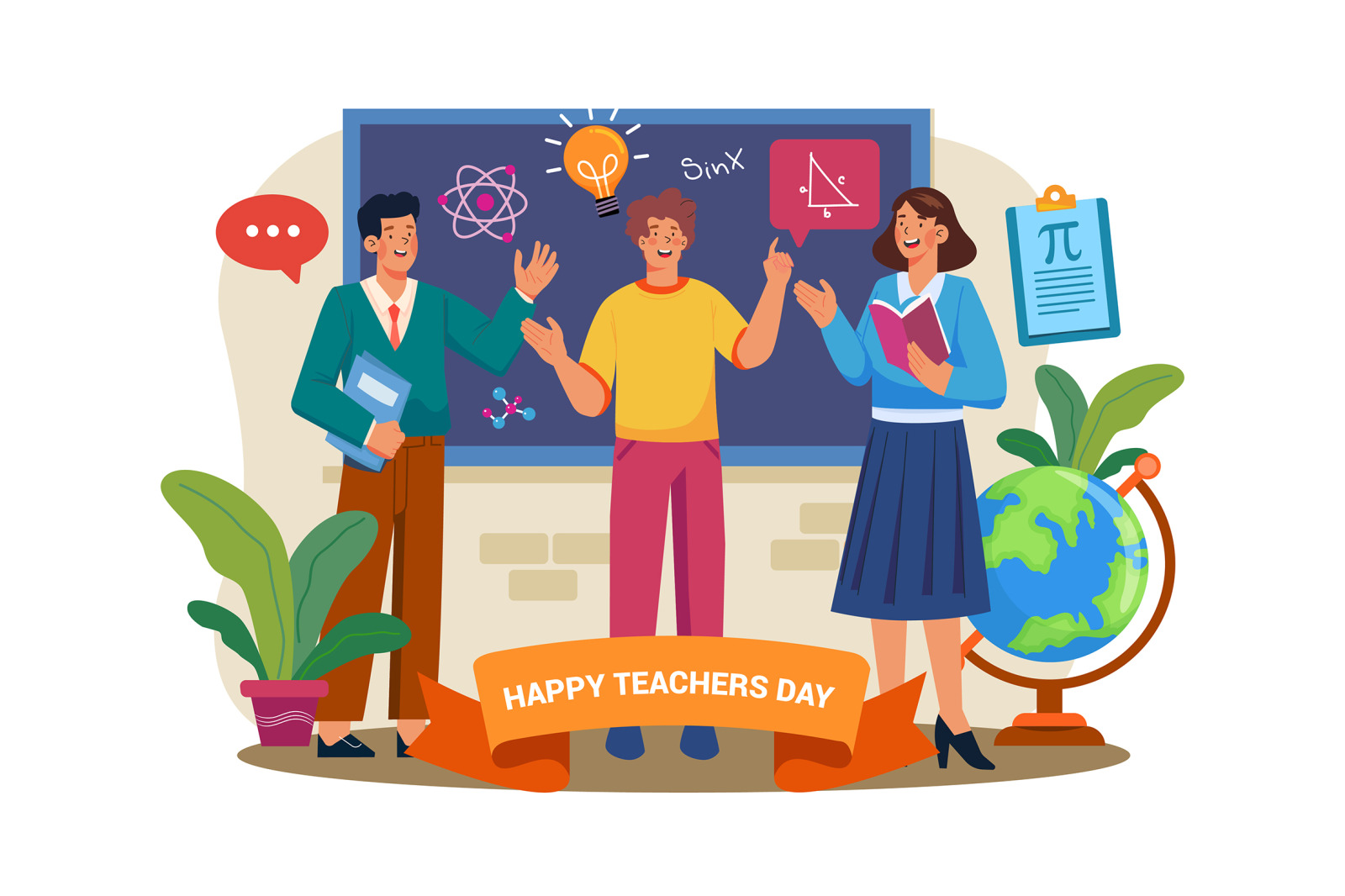 M602_Teacher&#039;s Day Illustration Pack