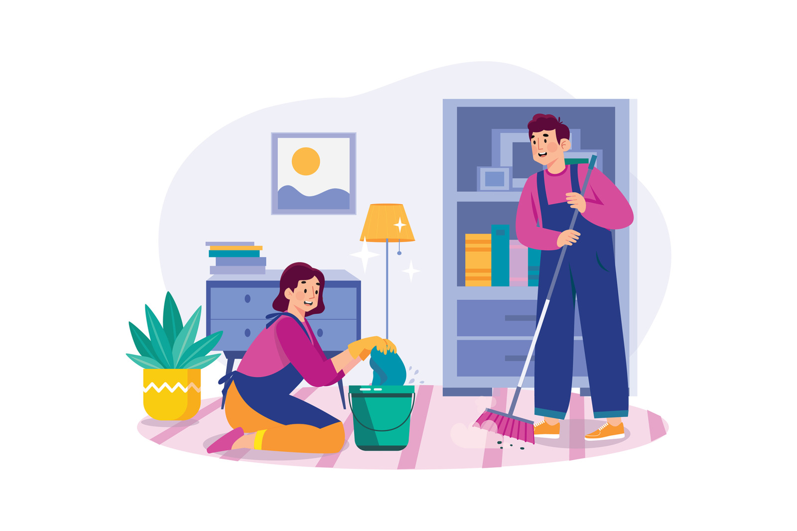 M606_Cleaning Services Illustration Pack M606_Cleaning Services Illustration Pack