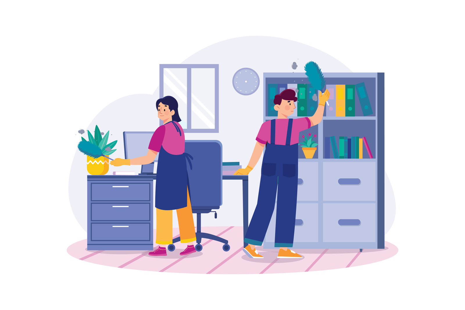 M606_Cleaning Services Illustration Pack