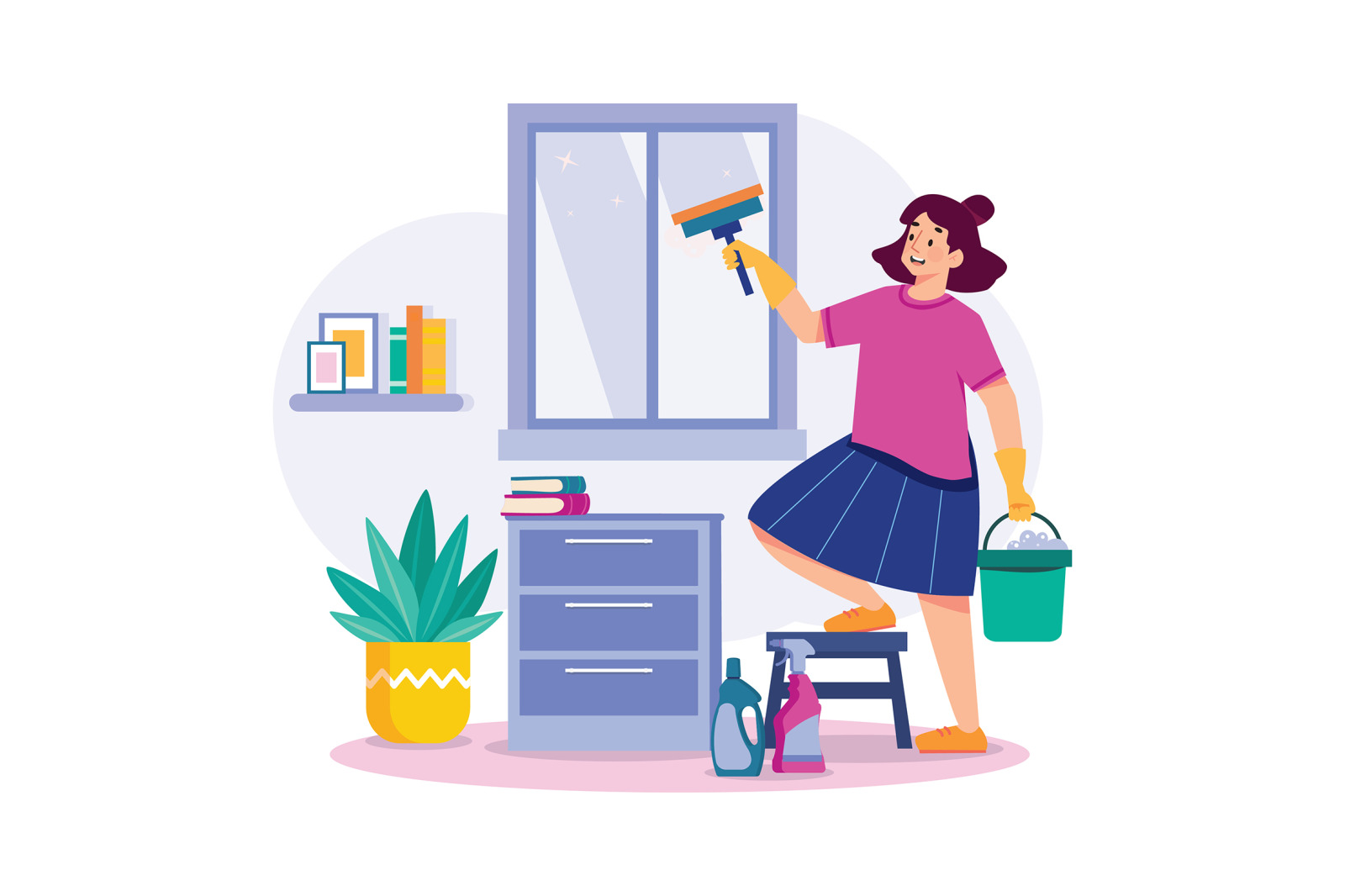 M606_Cleaning Services Illustration Pack M606_Cleaning Services Illustration Pack