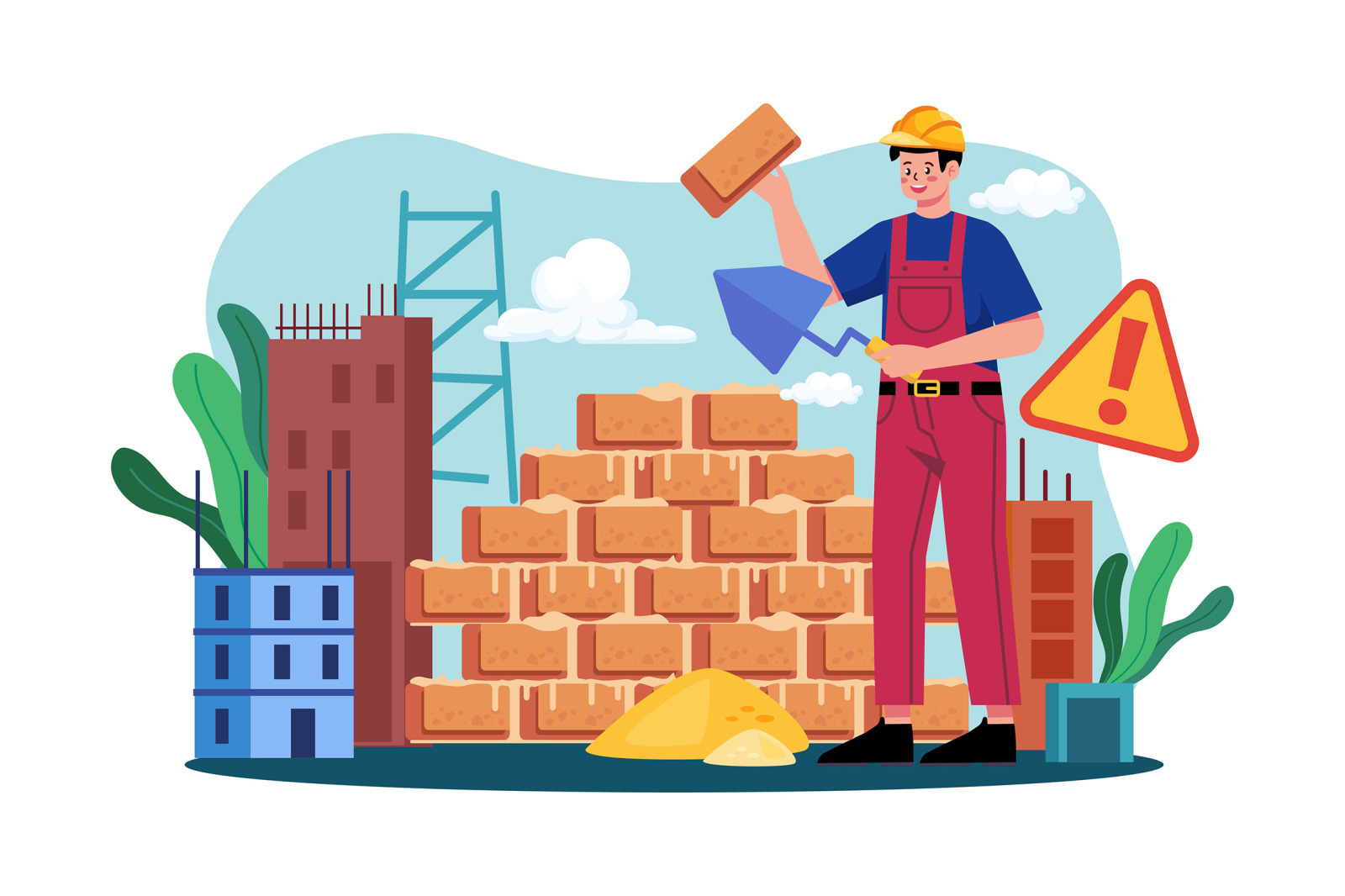 M607_Construction Services Illustration Pack M607_Construction Services Illustration Pack
