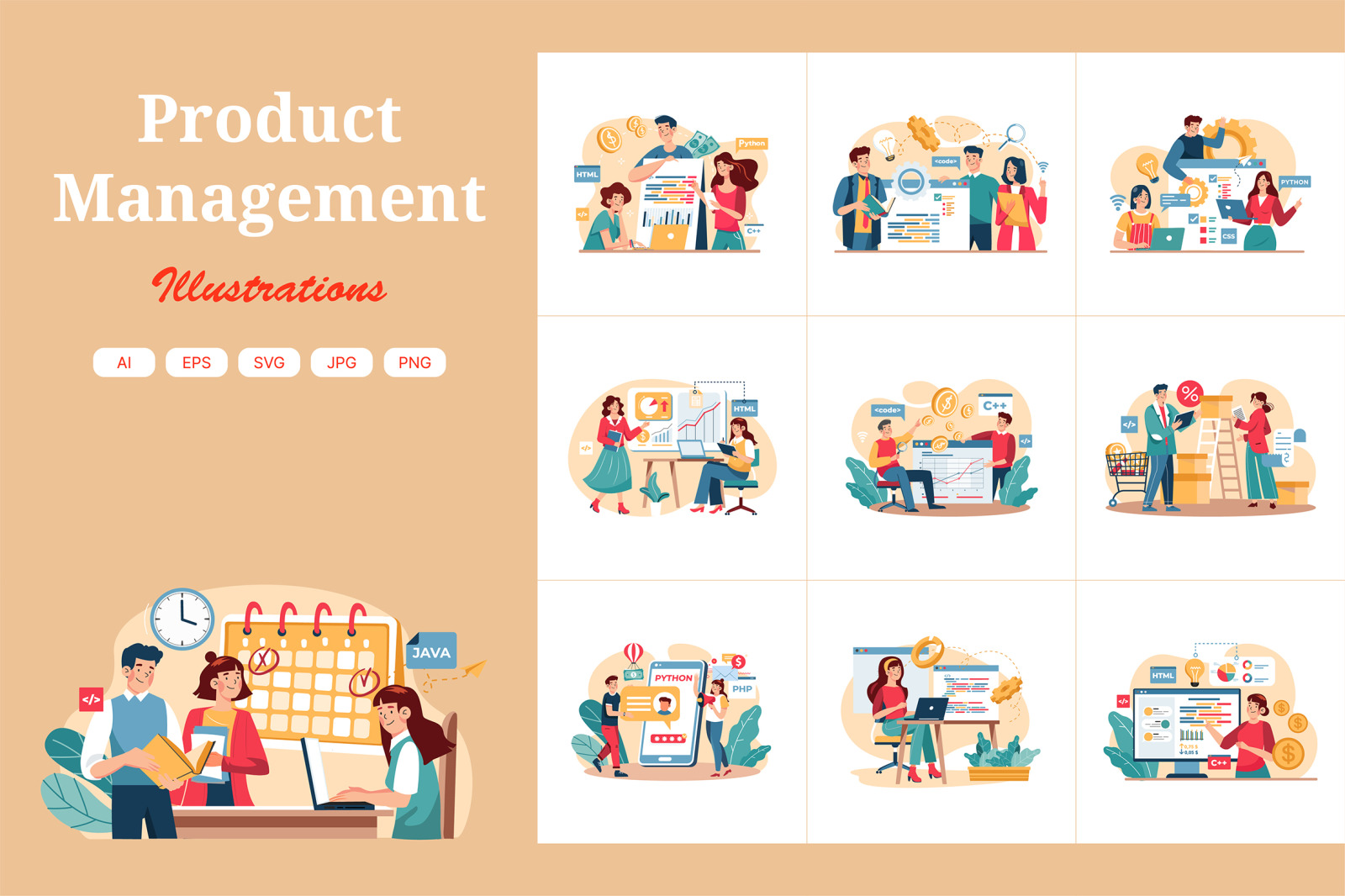 M609_Product Management Illustration Pack M609_Product Management Illustration Pack